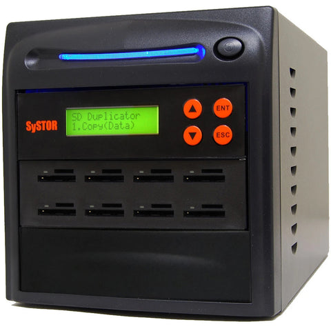 Systor 1 to 7 Multiple SD/MicroSD Drive Duplicator & Sanitizer - SYS-SD-7
