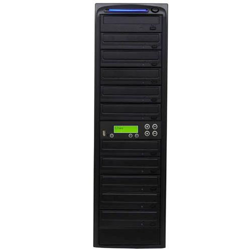 Produplicator USB Drive to 10 CD DVD Duplicator - Convert Flash Memory Card to Disc Copier (DVDUSB10SATA20X)