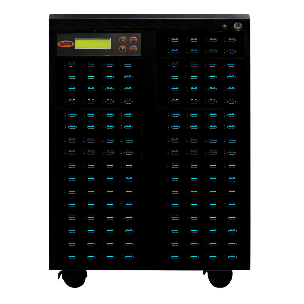 Systor 1 to 135 USB 3.0/3.1 Duplicator & Sanitizer 6GB/Min - Standalone Multiple Flash Memory Copier & Storage Drive Eraser, Speeds Up to 100MB/Sec (SYS-USB30100-135)