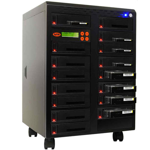 Systor 1 to 15 SATA SSD HDD Duplicator & Sanitizer - 36GB/Min - Dual Port Copy & Erase 3.5" & 2.5" Hard Disk & Solid State Drive (SYS615DP)