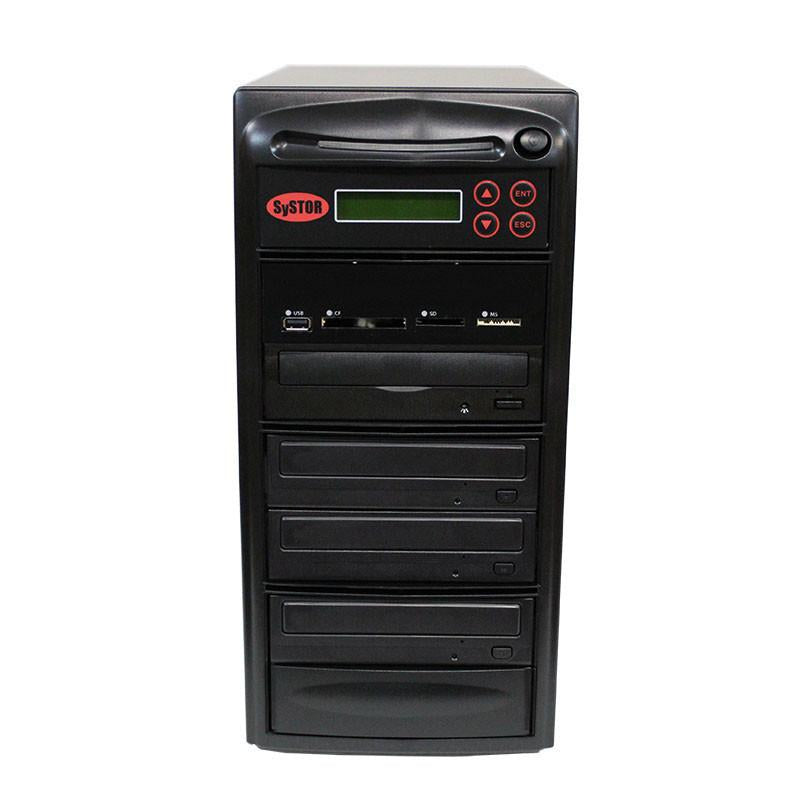 Systor Multi Media Center - Flash Memory Drive (USB/SD/CF/MS/MMC) to Disc Backup + 1 to 3 SATA CD/DVD Duplicator - PMBC-3