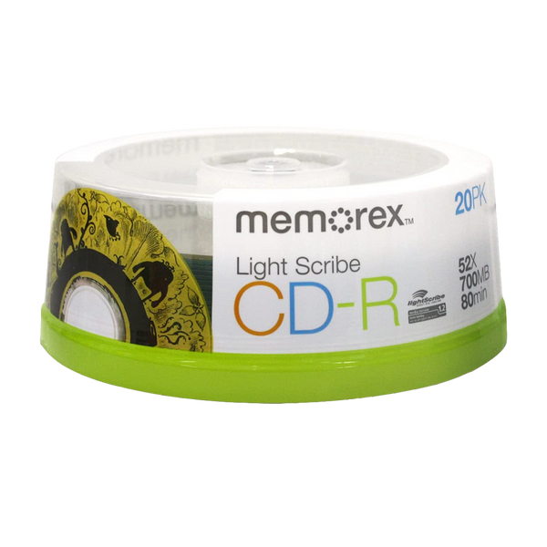 Memorex LightScribe CD-R Blank Disc Printable Media (32024732