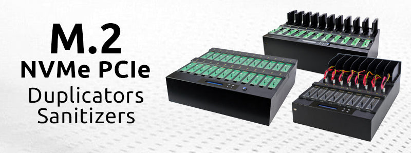 M.2 NVMe PCIe Duplicators and Sanitizers