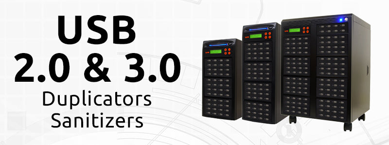 USB 2.0 and 3.0 Duplicators and Sanitizers