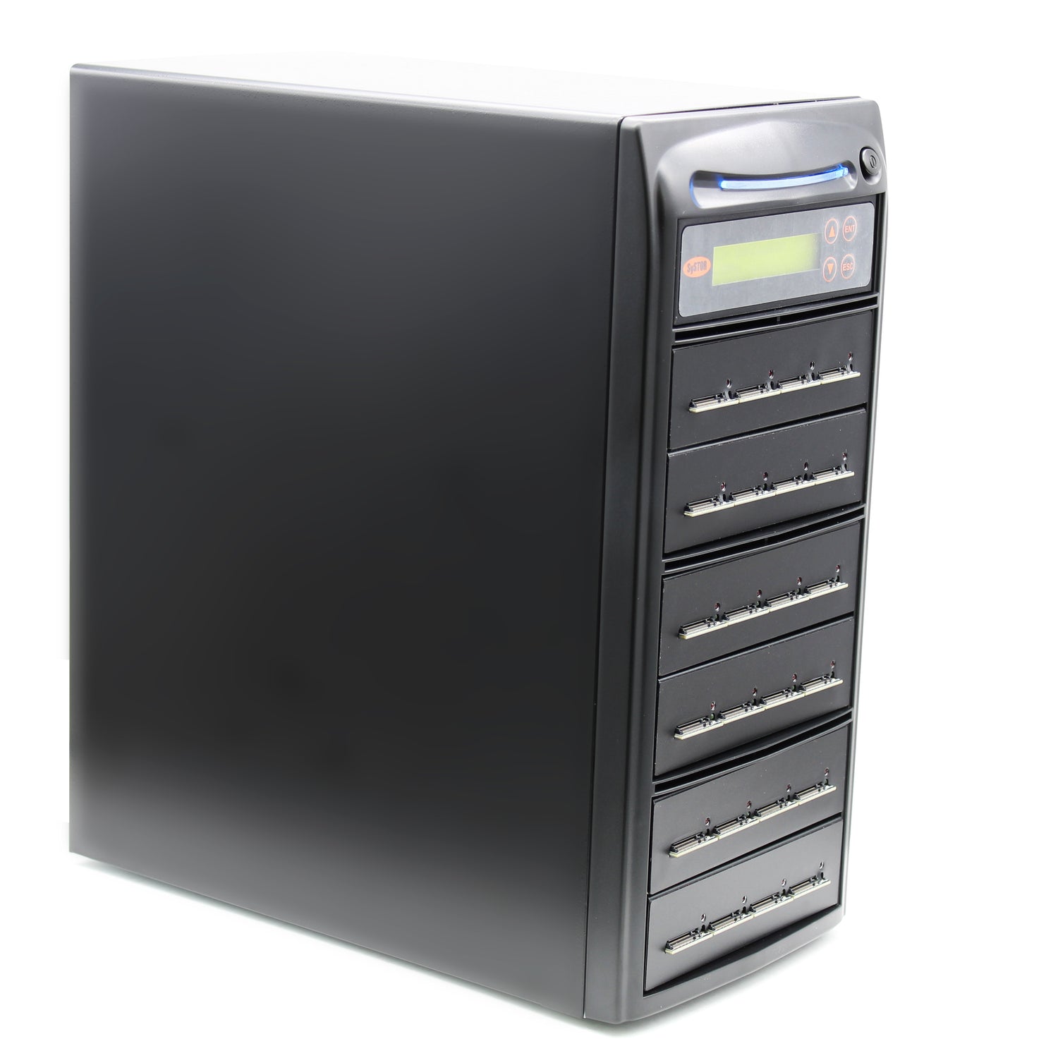 Systor 1 to 23 M.2 SATA/NVMe Duplicator & Sanitizer - up to 24GB/Min - for PCIe M2 Drives (SYSNVME-NX423)