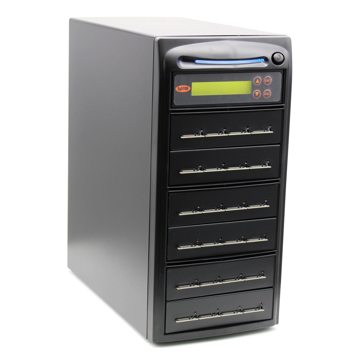 Systor 1 to 23 M.2 SATA/NVMe Duplicator & Sanitizer - up to 24GB/Min - for PCIe M2 Drives (SYSNVME-NX423)
