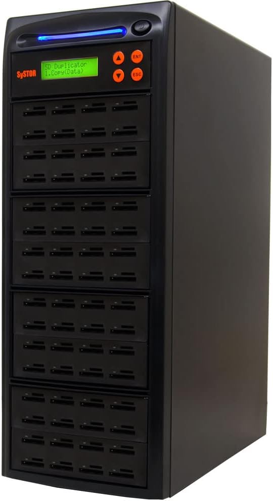 Systor 1 to 63 Multiple SD/microSD Card 3.0 Duplicator - 6GB/Min - SYS-SD100-63