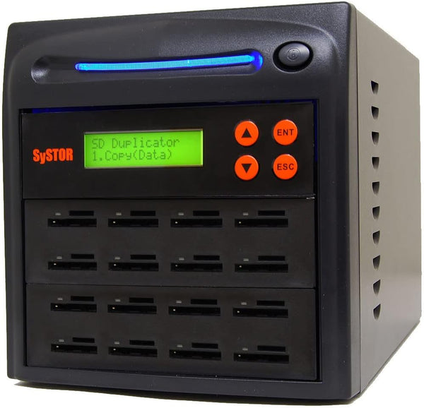 Systor 1 to 15 Multiple SD/microSD Card 3.0 Duplicator - 6GB/Min - SYS-SD100-15