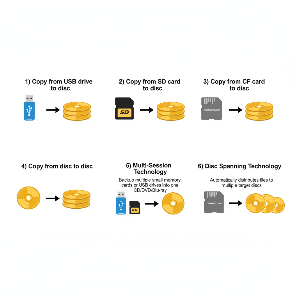 Disc Duplicator Feature Diagram