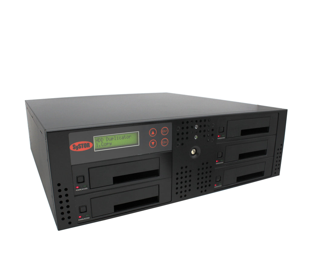 Systor 1 to 4 SATA 90MB/S Rackmount Hard Disk Drive / Solid State Drive (HDD/SSD) Duplicator & Sanitizer (SYS104RMHDD-DP)