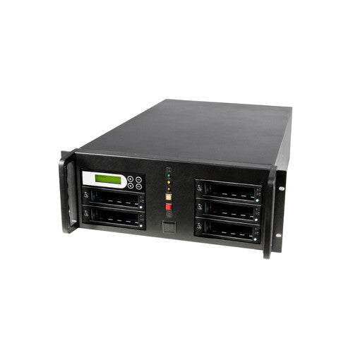 1:4 Expandable SATA Hard Disk Drive / Solid State Drive (HDD/SSD) Rackmount Daisy Chain Duplicator/Sanitizer - High Speed (135MB/sec) - (KV500-DC-5)