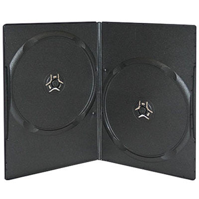 7mm Slim Double Disc Capacity Black DVD Cases - ProDuplicator.com