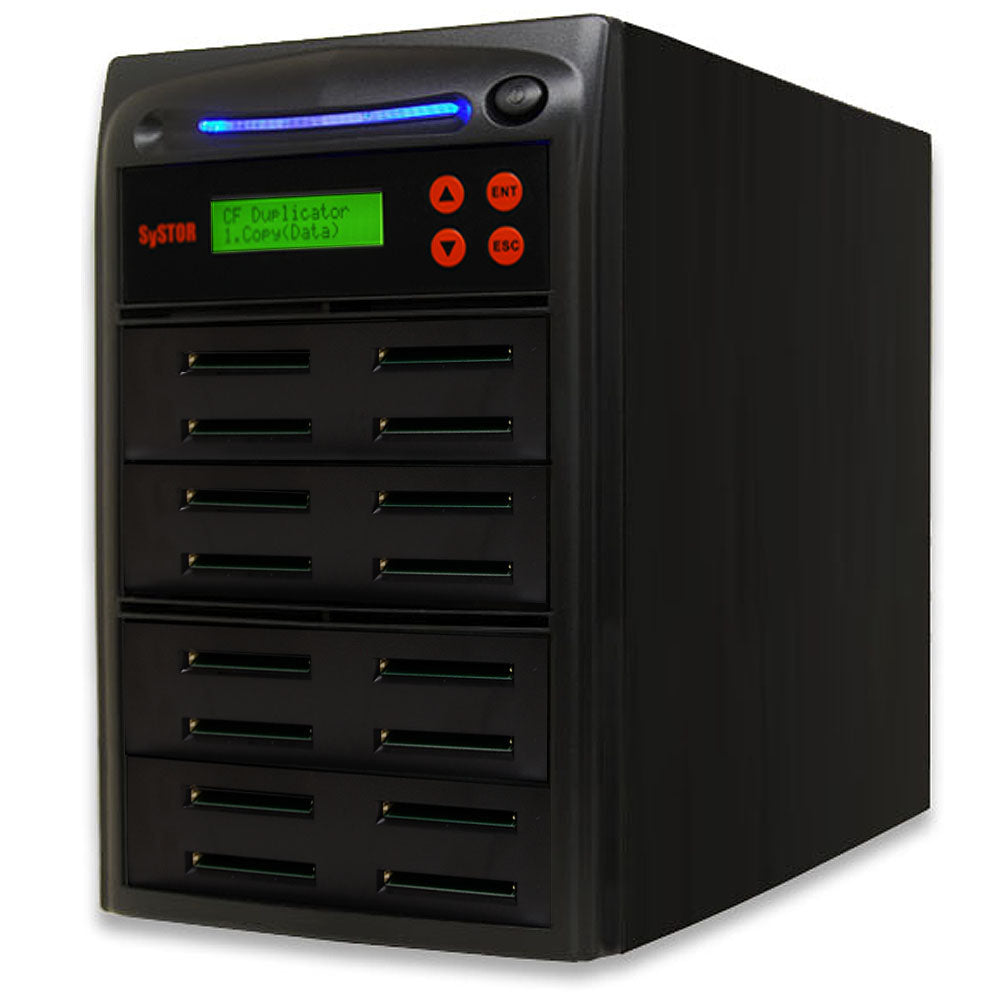 Systor 1 to 15 Compact Flash CF Duplicator & Sanitizer - SYS-CFD-15