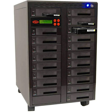 Systor 1 to 19 SATA SSD HDD Duplicator & Sanitizer - 36GB/Min - Dual Port Copy & Erase 3.5" & 2.5" Hard Disk & Solid State Drive (SYS619DP)
