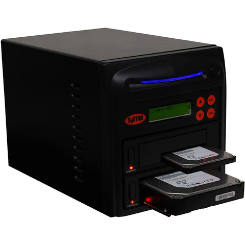 Systor 1 to 1 SATA SSD HDD Duplicator & Sanitizer - 36GB/Min - Dual Port Copy & Erase 3.5" & 2.5" Hard Disk & Solid State Drive (SYS601DP)