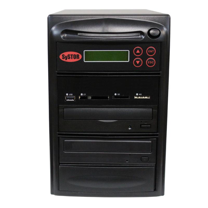 Systor Multi Media Center - Flash Memory Drive (USB/SD/CF/MS/MMC) to Disc Backup + 1 to 1 SATA CD/DVD Duplicator - PMBC-1