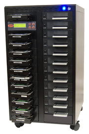 Systor 1 to 23 SATA SSD HDD Duplicator & Sanitizer - 36GB/Min - Dual Port Copy & Erase 3.5" & 2.5" Hard Disk & Solid State Drive (SYS623DP)