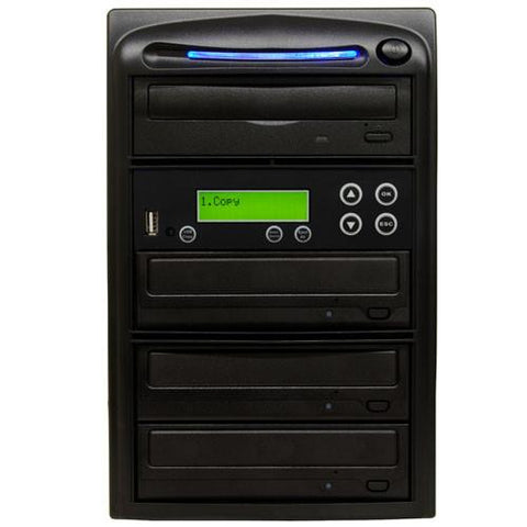Produplicator USB Drive to 3 CD DVD Duplicator - Convert Flash Memory Card to Disc Copier (DVDUSB03SATA20X)