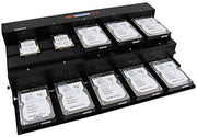 Systor 1 to 9 Flatbed SATA SSD HDD Duplicator & Sanitizer - 36GB/Min - Copy & Erase 3.5" & 2.5" Hard Disk & Solid State Drive 600MB/Sec (SYS09-SSD-SATA3)