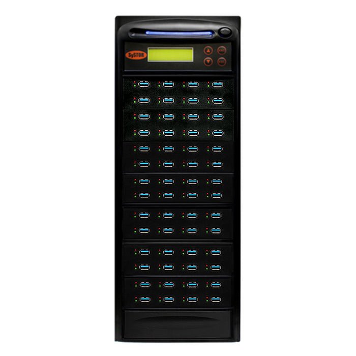Systor 1 to 55 USB 3.0/3.1 Duplicator & Sanitizer 6GB/Min - Standalone Multiple Flash Memory Copier & Storage Drive Eraser, Speeds Up to 100MB/Sec (SYS-USB30100-55)