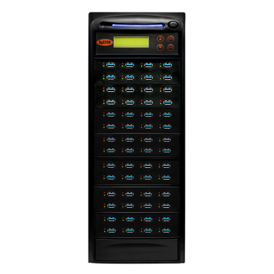 Systor 1 to 55 USB 3.0/3.1 Duplicator & Sanitizer 6GB/Min - Standalone Multiple Flash Memory Copier & Storage Drive Eraser, Speeds Up to 100MB/Sec (SYS-USB30100-55)