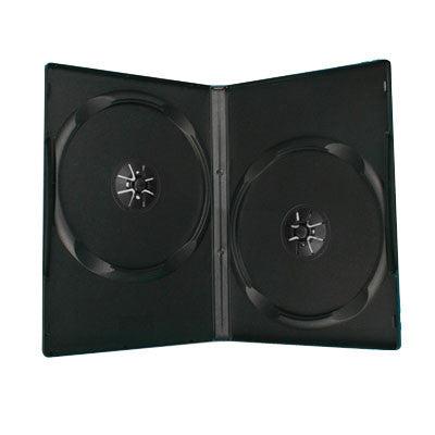 14mm Standard Double Disc Capacity Black DVD Cases - ProDuplicator