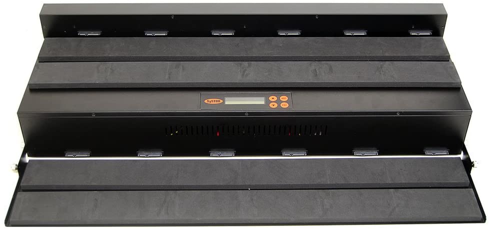 Systor 1 to 11 Flatbed SATA SSD HDD Duplicator & Sanitizer - 36GB/Min - Copy & Erase 3.5" & 2.5" Hard Disk & Solid State Drive 600MB/Sec (SYS11-SSD-SATA3)