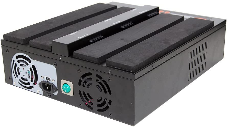 Systor 1 to 5 Flatbed SATA SSD HDD Duplicator & Sanitizer - 36GB/Min - Copy & Erase 3.5" & 2.5" Hard Disk & Solid State Drive 600MB/Sec (SYS05-SSD-SATA3)