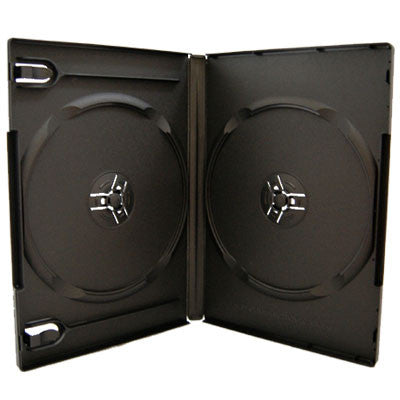 14mm Machine Pack Double Disc Capacity Black DVD Cases - ProDuplicator.com