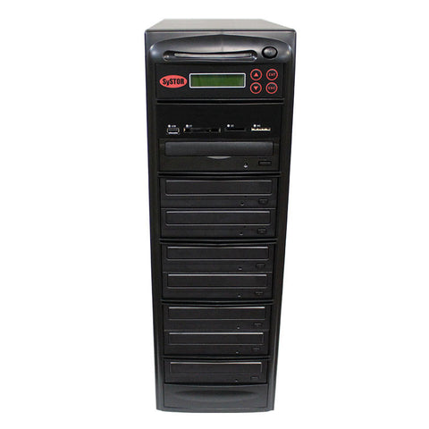 Systor Multi Media Center - Flash Memory Drive (USB/SD/CF/MS/MMC) to Disc Backup + 1 to 7 SATA Blu-Ray Duplicator - BD-MBC-7