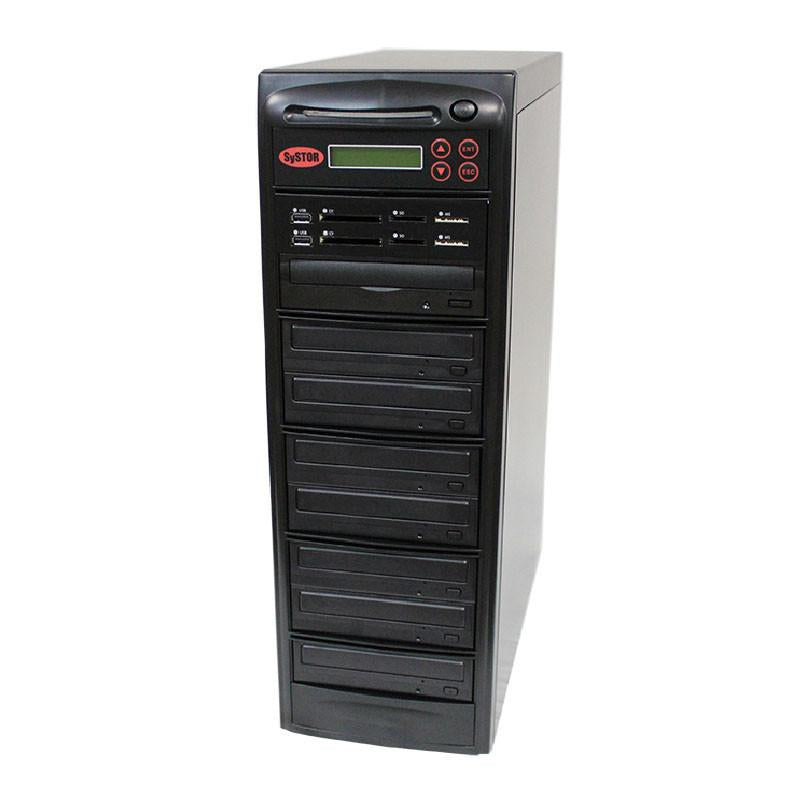Systor Multi Media Center PLUS - Flash Memory Drive (USB/SD/CF/MS/MMC) to Disc Backup + 1 to 7 SATA CD/DVD Duplicator - PMBC-P-07
