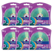 Verbatim LightScribe DVD+R Blank Disc Printable Media Color Background (96941) - 10 Pack Quantities