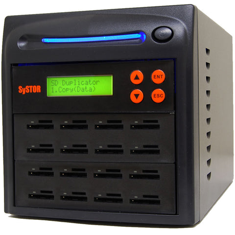 Systor 1 to 15 Multiple SD/MicroSD Drive Duplicator & Sanitizer - SYS-SD-15