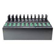 Systor 1 to 10 NVMe/SATA M.2 Duplicator & Sanitizer - up to 24GB/Min - for PCIe M2 & 2.5" HDD & SSD Drives (SYSNVME-HC410)