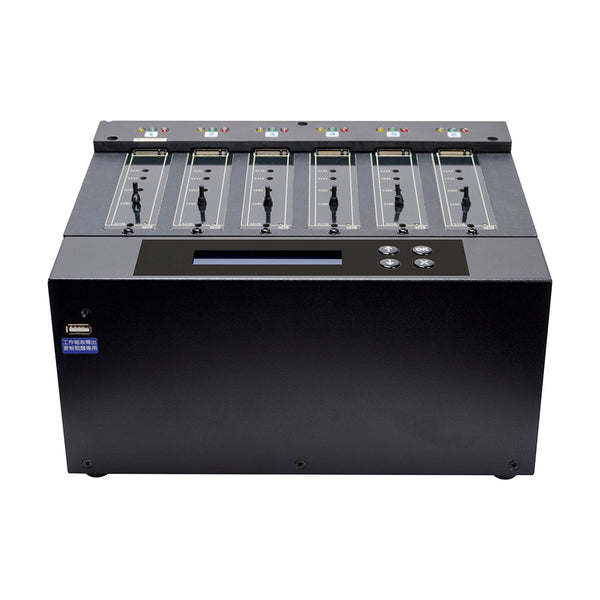 Systor 1 to 5 M.2 SATA/NVMe Duplicator & Sanitizer - up to 9GB/Min - for PCIe M2 Drives (SYSNVME-M2205)