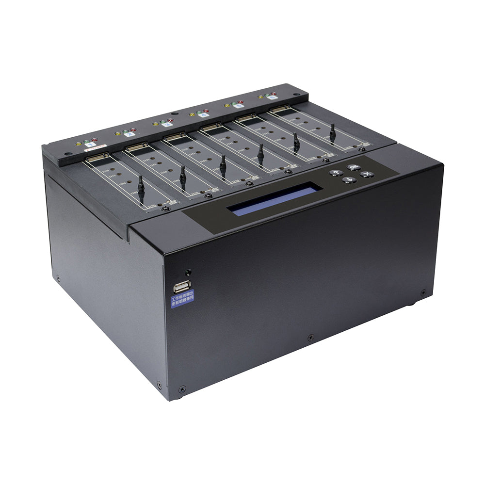 Systor 1 to 5 M.2 SATA/NVMe Duplicator & Sanitizer - up to 9GB/Min - for PCIe M2 Drives (SYSNVME-M2205)