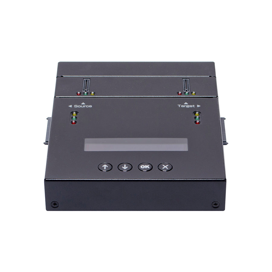 Systor 1 to 1 NVMe/SATA M.2 Duplicator & Sanitizer - up to 9GB/Min - for PCIe M2, 2.5" & 3.5" HDD & SSD Drives (SYSNVME-SF201)