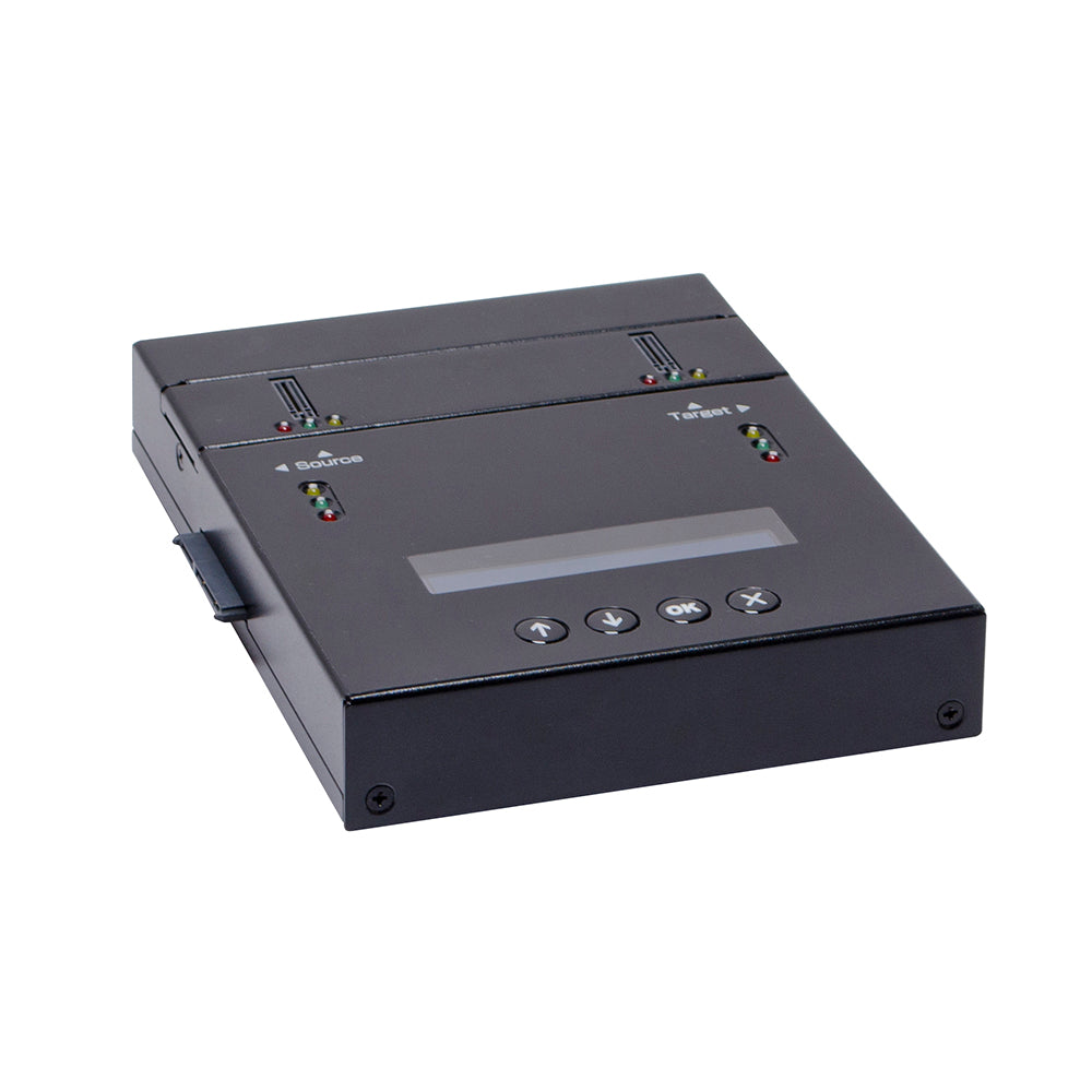 Systor 1 to 1 NVMe/SATA M.2 Duplicator & Sanitizer - up to 9GB/Min - for PCIe M2, 2.5" & 3.5" HDD & SSD Drives (SYSNVME-SF201)