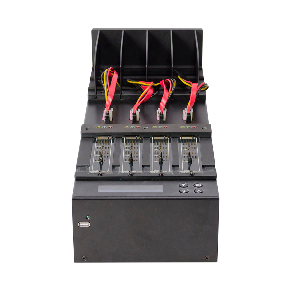 Systor 1 to 3 NVMe/SATA M.2 Duplicator & Sanitizer - up to 9GB/Min - for PCIe M2, 2.5" & 3.5" HDD & SSD Drives (SYSNVME-XW203)