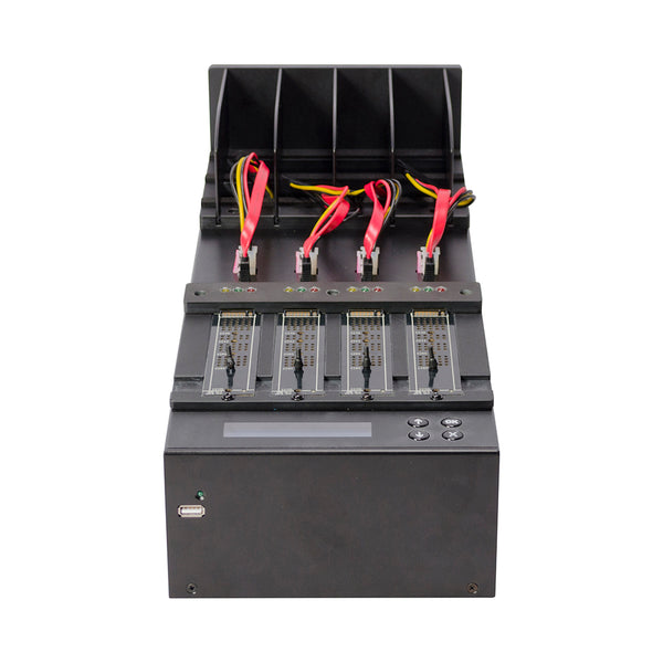 Systor 1 to 3 NVMe/SATA M.2 Duplicator & Sanitizer - up to 9GB/Min - for PCIe M2, 2.5" & 3.5" HDD & SSD Drives (SYSNVME-XW203)