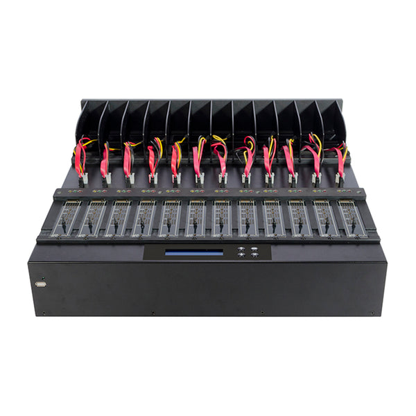 Systor 1 to 11 M.2 SATA/NVMe Duplicator & Sanitizer - up to 18GB/Min - for PCIe M2, 2.5" & 3.5" HDD & SSD Drives (SYSNVME-XW311)