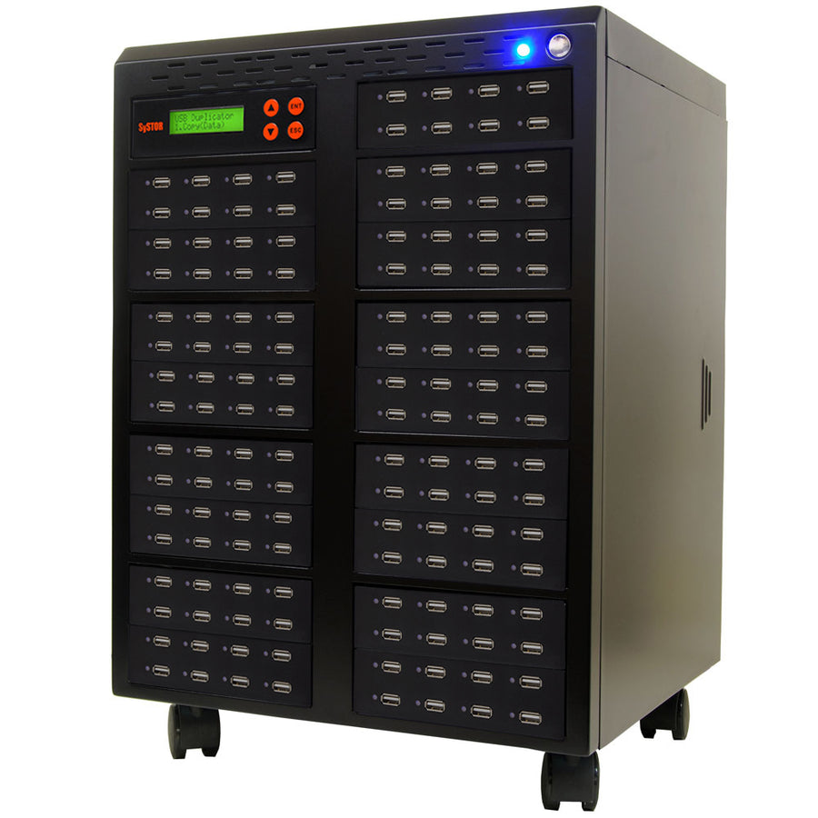 Systor 1 to 135 USB Duplicator & Sanitizer 2GB/Min - Standalone Multiple Flash Memory Copier & Storage Drive Eraser, Speeds Up to 33MB/Sec (SYS-USBD-135)