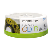 Memorex LightScribe CD-R Blank Disc Printable Media (32024732) - 20 Pack Quantities