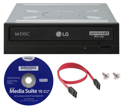 LG WH16NS60 16x Internal Blu-ray BDXL M-Disc Writer Drive with UHD Ultra High Definition 4K Playback
