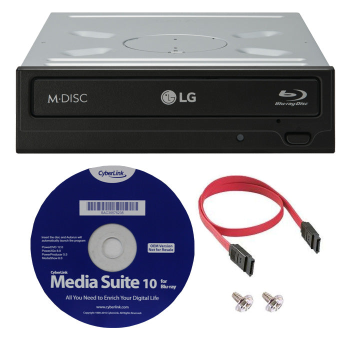 LG WH16NS40K 16X Super Multi Internal Blu-ray BDXL DVD CD M-Disc Writer Drive with 3D Playback