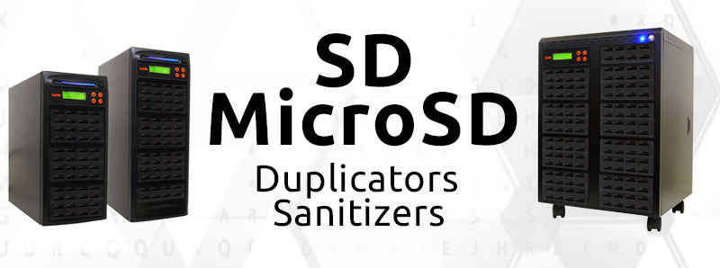 SD and MicroSD Duplicators and Sanitizers